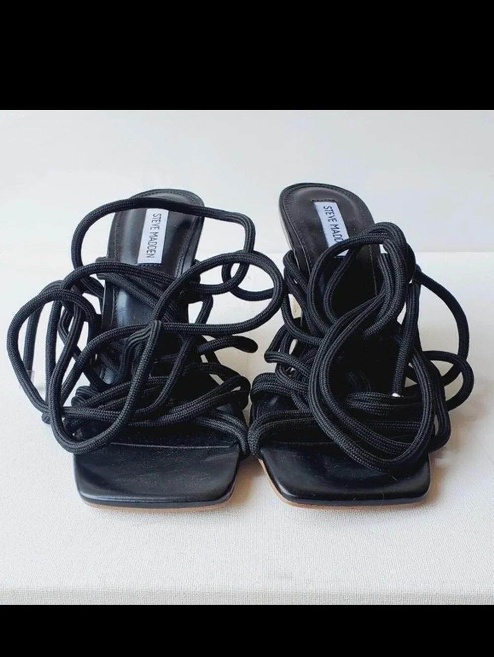 Steve Madden Idolize Womens Squared Toe Wedge Sandal NWOB size 10